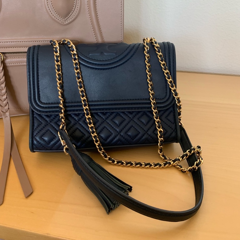 Tory Burch Small Fleming Color “Royal Navy”